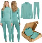 4F Női Termoaktív Fehérnemű Szett, 4FSkin, termoaktív póló és leggings, varratmentes, szellőző zónák (4FWAW25 USEAF216/17)