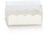 Tortastúdió Macaron doboz, áttetsző tetővel, 80×50×50cm, fehér, kicsi - doboz (119238S_DZ)