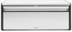 Brabantia Fall Front kenyértartó lehajtható ajtóval, mágneses zárral, sík tetővel, szögletes, 465mm széles, r. m. acél, selyem ujjlenyomatmentes - 299186 (299186)