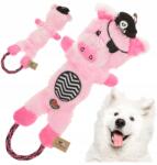 Wesoły Pupil Kutyajáték Prémium Zsinóros Kabalafigura Erősített Malac Ölelés (ZABAWKA dla psa MASKOTKA ze SZNUREM premium)