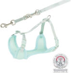 TRIXIE hám+póráz Puppy Soft 26-34cm/10mm S-M zöld 15565 (TX15565)