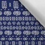 Takoy vízálló poliészter nyomtatott TD / NS mintával Cicmany kék