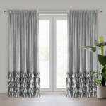 Takoy Velúr sötétítő függöny CARLI dekoratív fodrokkal és csillogó kristálycsíkkal 140 x 270 cm-HF-454034