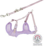 TRIXIE hám+póráz Puppy Soft 36-50cm/10mm M-L lila 15574 (TX15574)