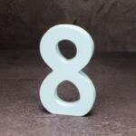  Fa asztalszámok fehér 8-as 1db/csomag - kosarbolt