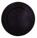 Atmosphera Kerek Tányér fekete Csillámos karácsonyi átm. 33cm (147108NR)
