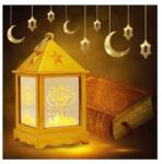  LED-es lampion lámpa muszlim ünnepre Eid Mubarak Ramadan 10, 5 cm