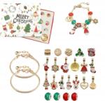 ZLARO Adventi Naptár Ékszer Charms Diy Karkötők Lányoknak (Kalendarz dzieci bransoletek dziewczynki)