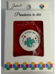 Flippy Martisor Brosa Mica in Cutie, Jolie, Design cu Mesaj, Dimensiune 2.5-3 cm, Material Metal, Model Rotund Trifoi (teo-164936)