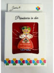 Flippy Martisor Brosa Mica in Cutie, Jolie, Design cu Mesaj, Dimensiune 2.5-3 cm, Material Metal, Model Fata Traditional (teo-164920)