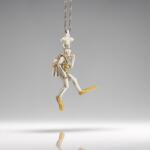  Гмуркач - Мъжки медальон Водолаз от сребро 925 с частично позлатено покритие - Ръчно изработено бижу Дайвинг за мъже с любов към морето - ssj