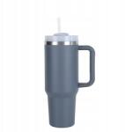  Thermo Bögre Szívószállal 1200ML Thermo Bögre Szívószállal Sötétszürke