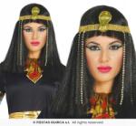 Guirca Kleopátra paróka Egyiptom királynője Fekete haj frufruval Egyiptomi frizura (GU4778)