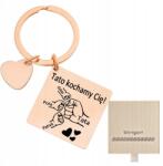 Blingart Kulcstartó Apának gravírozással Névvel Ajándék Apák napjára Blingart