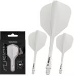 Winmau Darts toll és szár egyben Winmau Fusion No6 toll és hosszú szár, átlátszó fehér