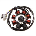 GY6 állórész 2 kábellel, 139QMB / 139QMA típushoz GY6 Futómű és fék alkatrészek Lengéscsillapító