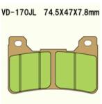 Wesrah Vesrah VD-170RJLXX Fékbetét (FA390 MCB755) (Első) Wesrah Futómű és fék alkatrészek Fékbetét (tárcsafék)