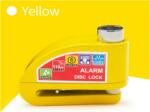 Power Force DISC LOCK Z ALARMEM 110DB sárga riasztós tárcsafékzár Power Force Bicikli alkatrészek Kerékpáros kiegészítők Biciklizárak