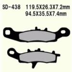 Wesrah VD-438 (FA349, FA258) fékbetét Wesrah Futómű és fék alkatrészek Fékbetét (tárcsafék)
