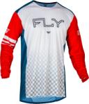 FLY RACING Rayce kerékpáros mez - Piros/Fehér/Kék FLY RACING Bicikli alkatrészek Kerékpáros ruházat Kerékpáros mezek
