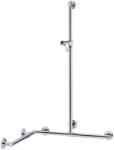 KEUCO Plan Care - Mâner de susținere cu bară de duș 80x126 cm, cu suport de duș, crom 34915019611 (34915019611)
