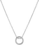 Troli Acél nyaklánc csillogó karika medállal VESN0743S