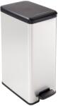 Keter Slim Bin pedálos szemetes, fekete/ezüst, 40L