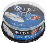HP CD-R, CRE00015-3, 69311, 25-pack, 700MB, 52x, 80min. , 12cm, bez možnosti potisku, cake box, pro archivaci dat (CRE00015-3)