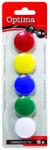 OPTIMA Táblamágnes OPTIMA 25mm 5 darabos vegyes színű
