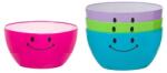 Welora Emoji mintás tálak, műanyag, 4 db, űrtartalom 600ml, több színű (JM1195797)