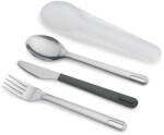 Joseph Joseph Set tacamuri reutilizabile Joseph Joseph GoEat inox gri cu etui igienic (81126) Tacam