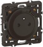 Legrand Priza electrica Legrand Celiane cu USB 75W negru design compact (CZ0140)