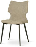  CHILCOTE Modern Kárpitozott Szék Bézs Szövettel Fekete Lábakkal (CHILCHXXLBNBCKI)