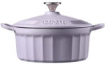 Buydeem zománcozott öntöttvas holland sütőedény 2, 9L lila (CP521-PP) (CP521-PP)