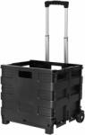  Wózek składany, 42 cm, plastikowy, czarny, składana konstrukcja, udźwig 80 funtów