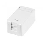 LogiLink Felületre szerelhető doboz 1 Keystone csatlakozóhoz, rugós redőnnyel (NK4079) (NK4079) - aqua