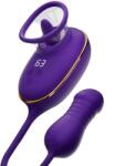  Stimulator Anal si Pompa Clitoridiana cu Rotatii, Vibratii, Suctiune, Silicon, USB, Mov Vibrator