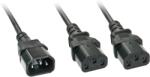 Lindy Noname Lindy IEC Splitter Cable IEC C14 la 2 x IEC C13 2m Negru (30039)