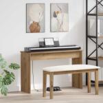 vidaXL Стойка за клавиатура Дъб 100 x 32 x 64 см Инженерна дървесина (899502)