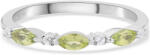  Ezüst Gyűrű Peridottal és Fehér Topázzal, ROS063/57