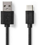 Nedis USB-C - USB-A Kábel - 1m - Fekete (CCGL60601BK10)