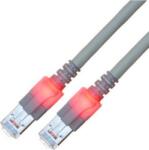 SACON Easylan CS1OACDCD0050 RJ45 Hálózati kábel, patchkábel CAT 6 S/FTP 5.00 m Szürke Kettős árnyékolás, Halogénmentes, Lángálló 1 db ( )