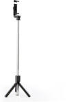XO Állítható teleszkópos prémium szelfibot, telefon 3 lábú tripod állvány önkioldóval, 64cm, 360-ban forgatható, fekete (XO - SS09)