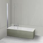 Oltens Készlet zuhanyparaván Oltens Sela 23202100, egyenes kád Oltens Langfoss 10005000 (18004000)