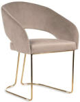 Magnolia Bársony Étkezőszék - Bézs/Arany (MAGNCHXXBGEGLDI)