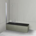 Oltens Készlet egyenes kád Oltens Langfoss 10004300, zuhanyparaván Oltens Sela 23202100 (18003300)