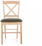 SIGNAL MEBLE CD-56 Keresztpántos Tölgy Étkezőszék Zöld Kárpittal (SIG-CD56DZ) - pepita