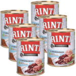 RINTI Rinti Kennerfleisch Geflugelherzen nedves kutyaeledel - baromfiszív 6x800g