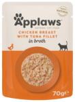 Applaws Adult Pouch Chicken with Tuna csirke melle hús tonhallal, húslevesben 70 g