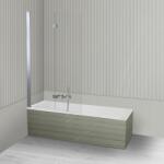 Oltens Készlet egyenes kád Oltens Langfoss 10004900, zuhanyparaván Oltens Sela 23202100 (18003900)